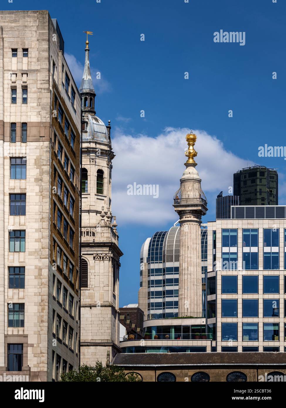 The Monument to Great fire of London 1666, London, UK Stock Photo - Alamy