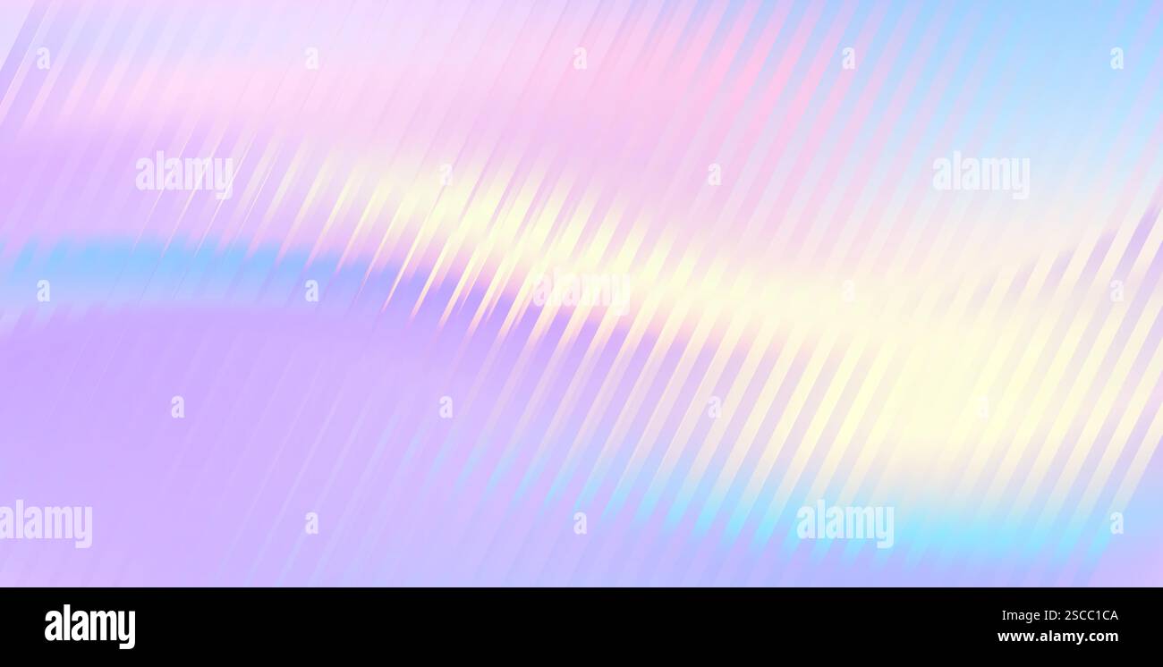 Vector Blurred holographic gradient background. Ribbed glass texture. Stock Vector