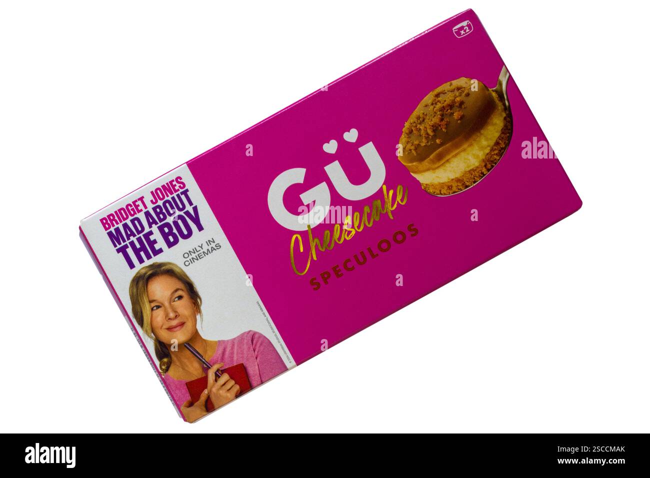 GU Cheesecake Speculoos puddings isolated on white background Stock ...