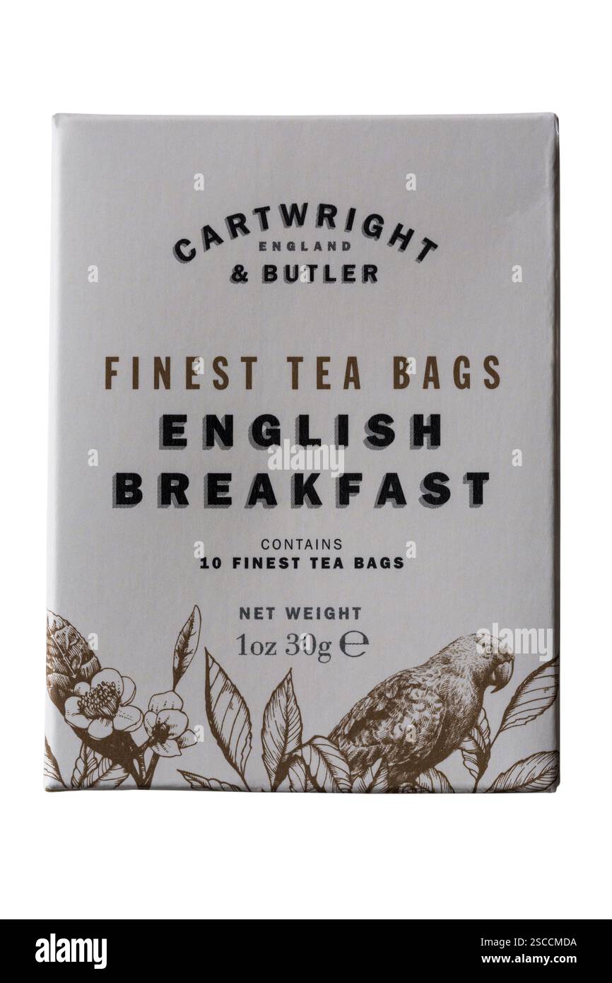 English Breakfast finest tea bags teabags from Cartwright & Butler ...