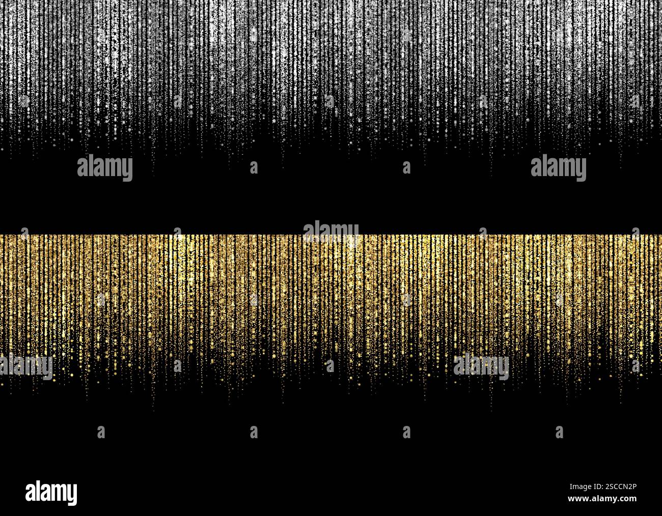 Curtain of golden particles on a black background Stock Vector Image ...