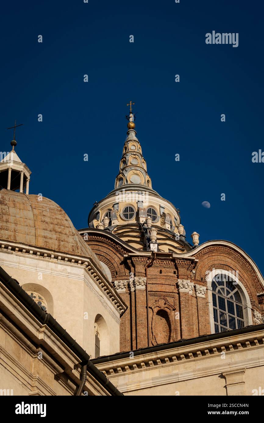 The Saint John Cathedral of Turin, hosts the Guarino Guarini Chapel of the Holy Shroud. Stock Photo