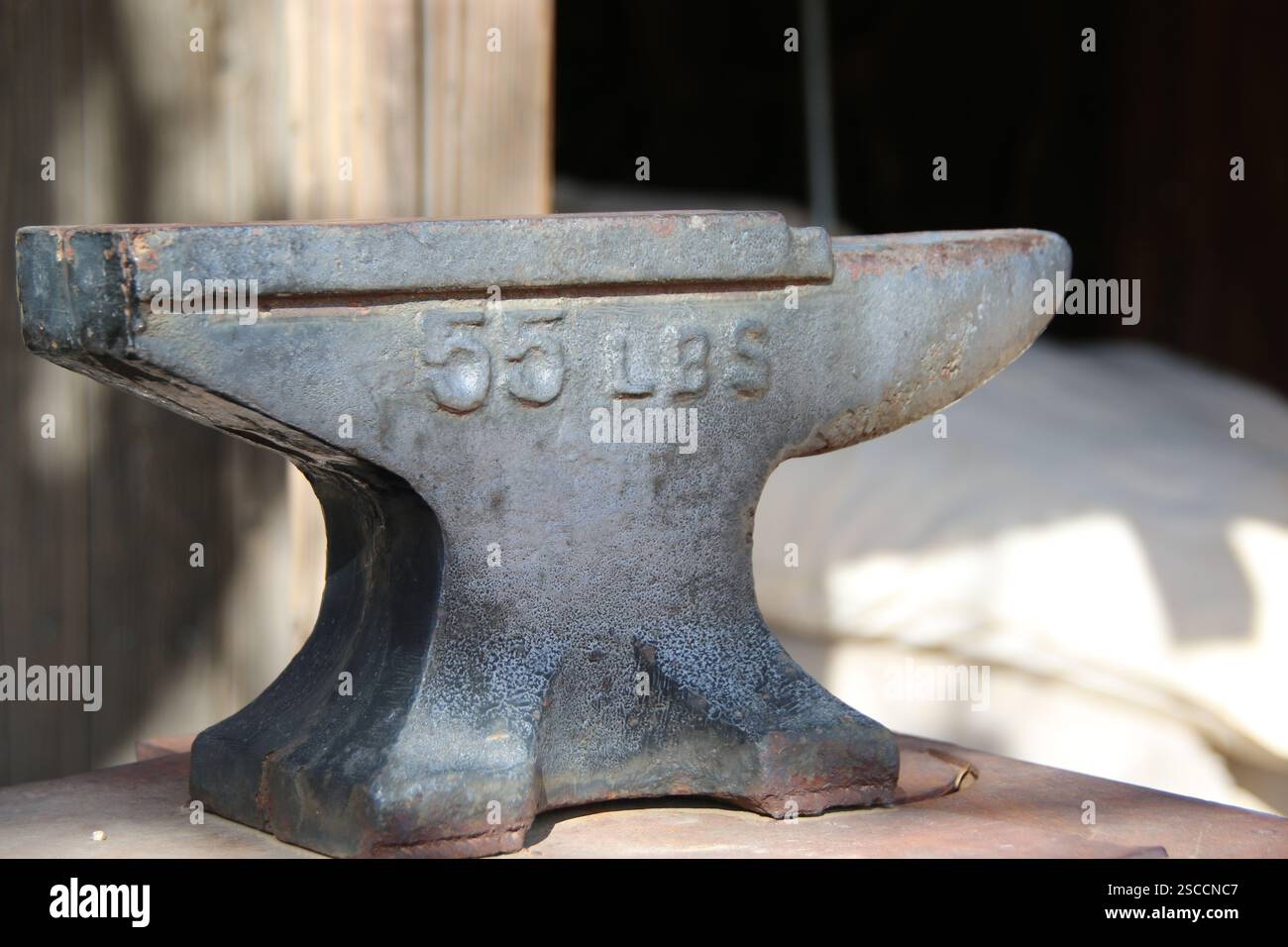 A heavy steel anvil is an important and necessary tool in a blacksmith ...