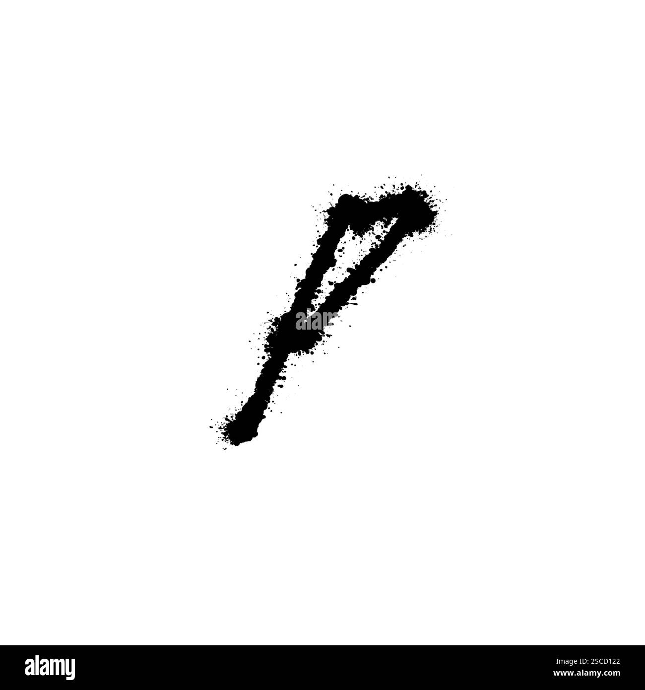Graffiti letter P, modern logo concept, rough spray paint handdrawn ...