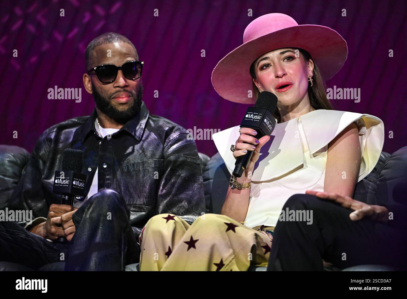 Pregame performers Trombone Shorty and Lauren Daigle answer questions(01)