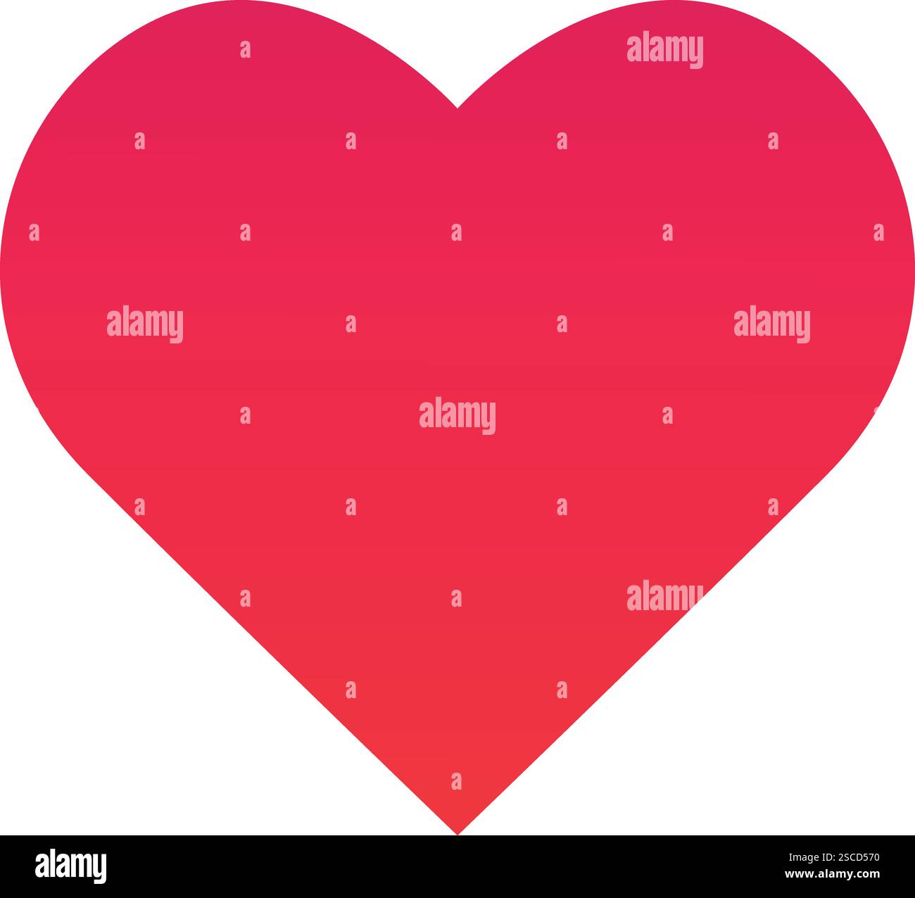 Heart shape gradient icon. Love symbol. Stock Vector