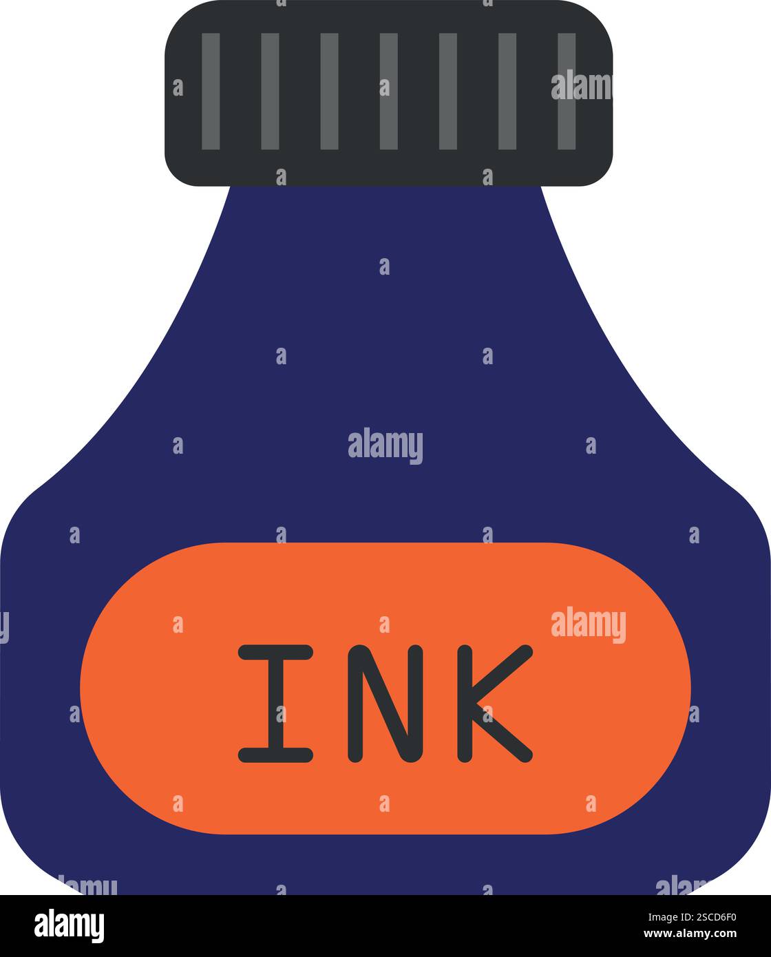 Ink bottle vector. Stationary business designs Stock Vector Image & Art ...