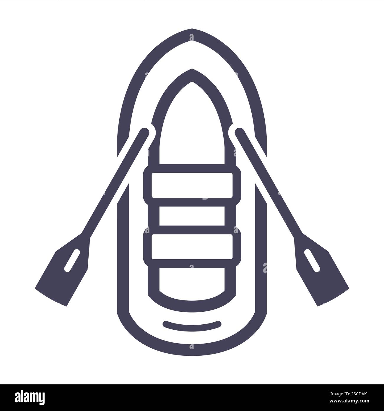 Black icon of inflatable boat. transport for movement on the river ...