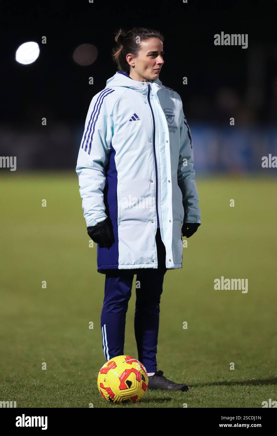 Arsenal manager Renée Slegers before the FA Women's League Cup Semi