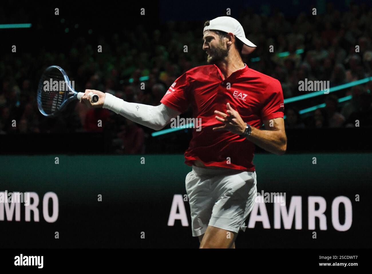 Rotterdam, NL, 06th February, 2025. ROTTERDAM, NETHERLANDS - DAY 4: Carlos Alcaraz (ES) during the Round of 16 at the ABN AMRO OPEN ATP500 against Andrea Vavassori (IT) at Ahoy Arena on February 6, 2025 in Rotterdam, Netherlands. (Photo by Carlo Casalini) Credit: Carlo Casalini/Alamy Live News Stock Photo
