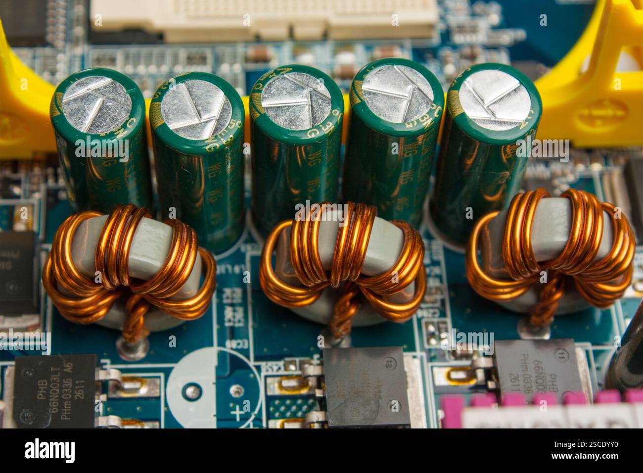 Radio components laid out on the electronic circuit Stock Photo - Alamy