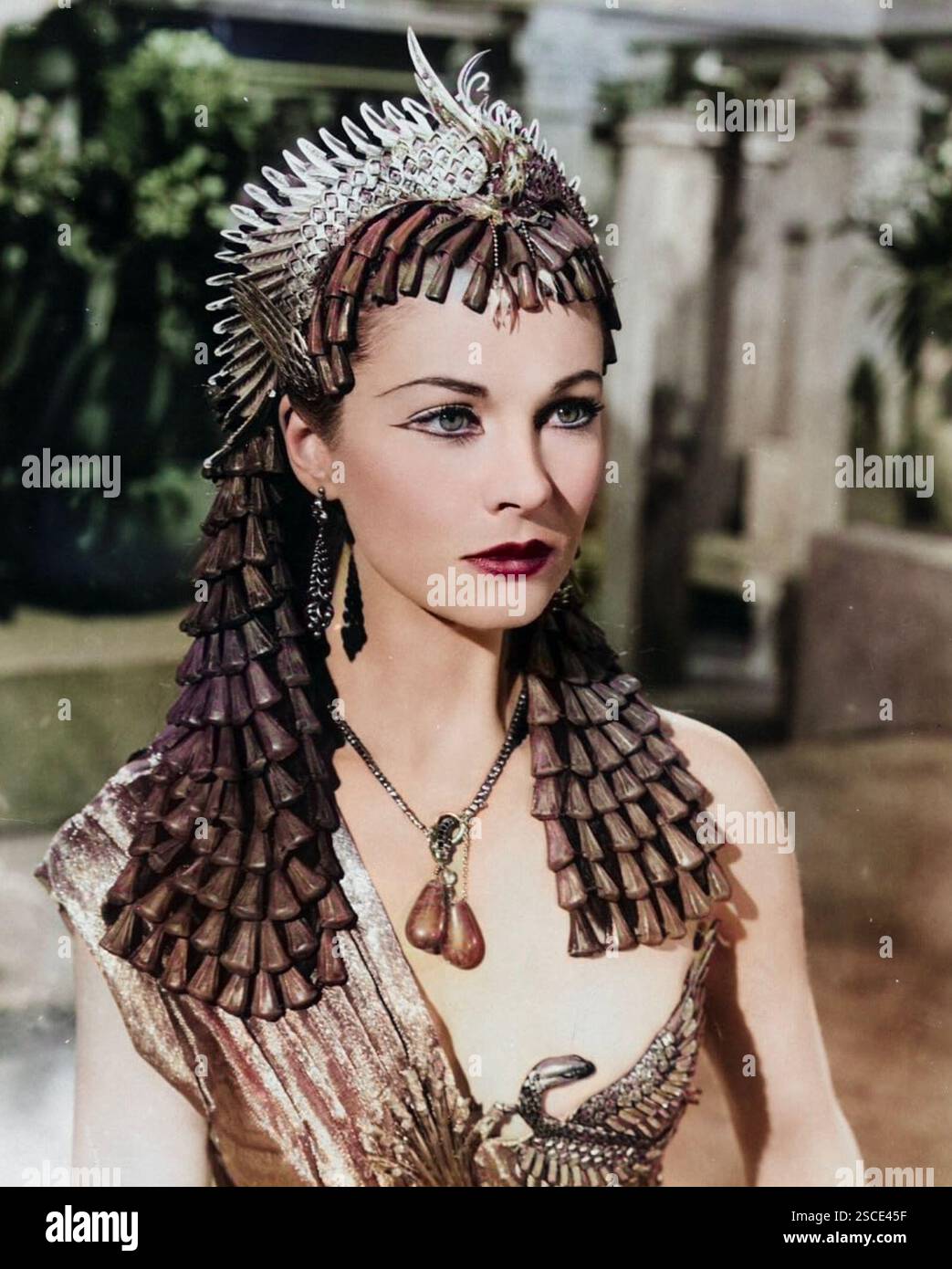 caesar-and-cleopatra-1945-united-artists-film-with-vivien-leigh-stock