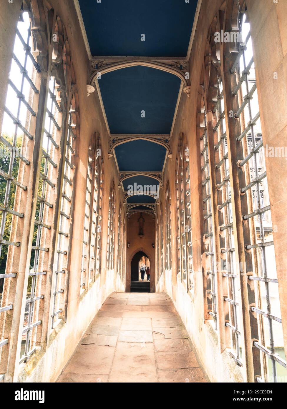 Bridge of Sighs, Designed by Henry Hutchinson, River Cam, St Johns College, University of Cambridge, Cambridge, Cambridgeshire, England, UK, GB. Stock Photo