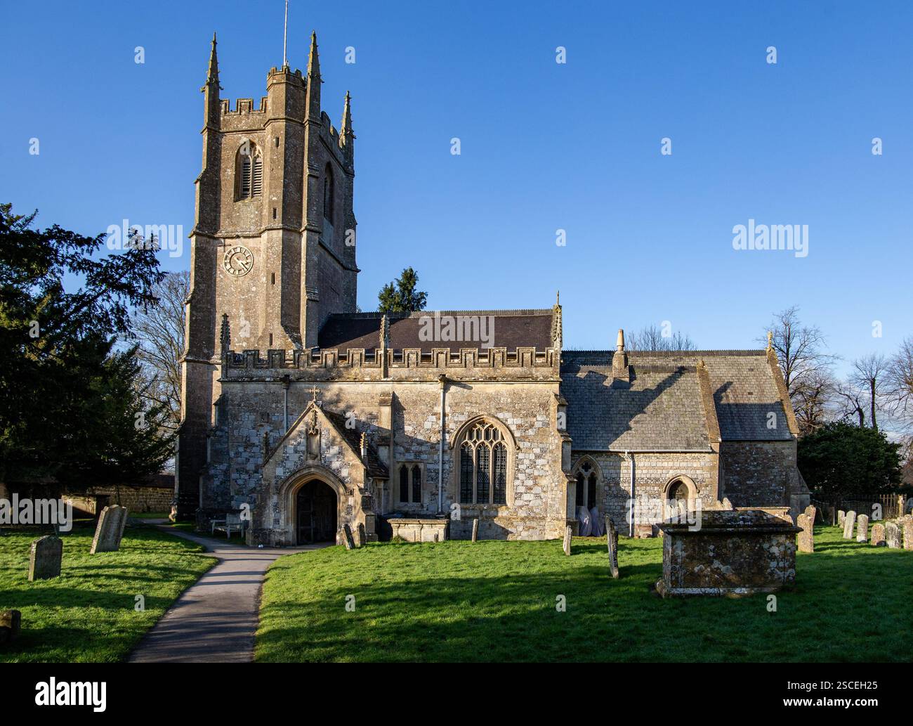 Saint James Church Avebury Wiltshire UK Stock Photo