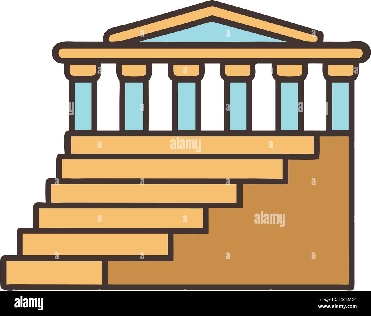 ancient greek temple with columns Stock Vector Image & Art - Alamy