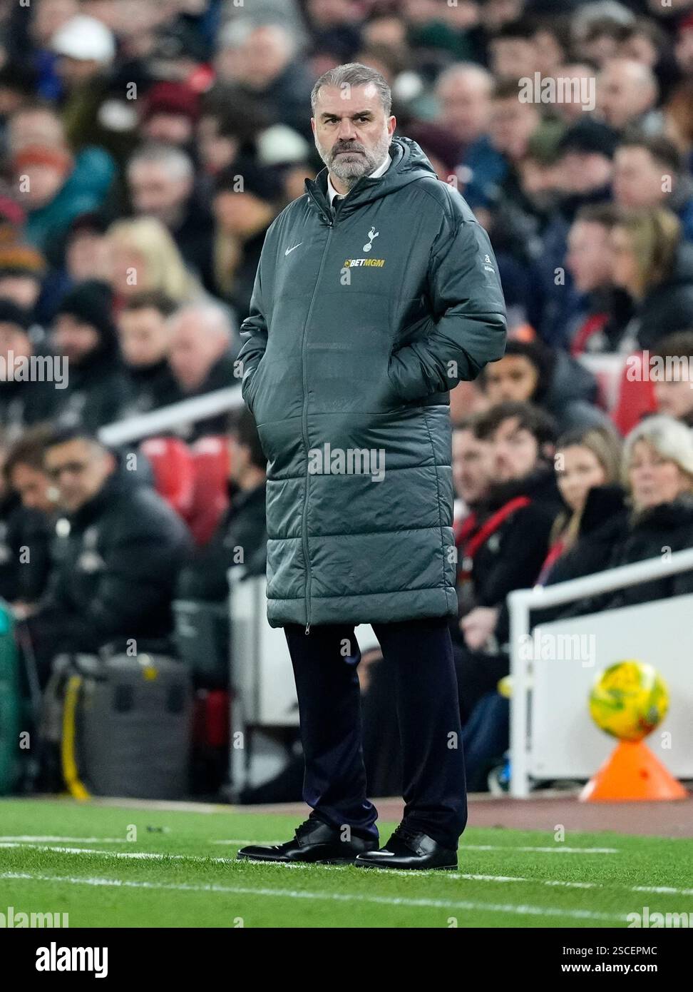 Tottenham Hotspur manager Ange Postecoglou during the Carabao Cup Semi