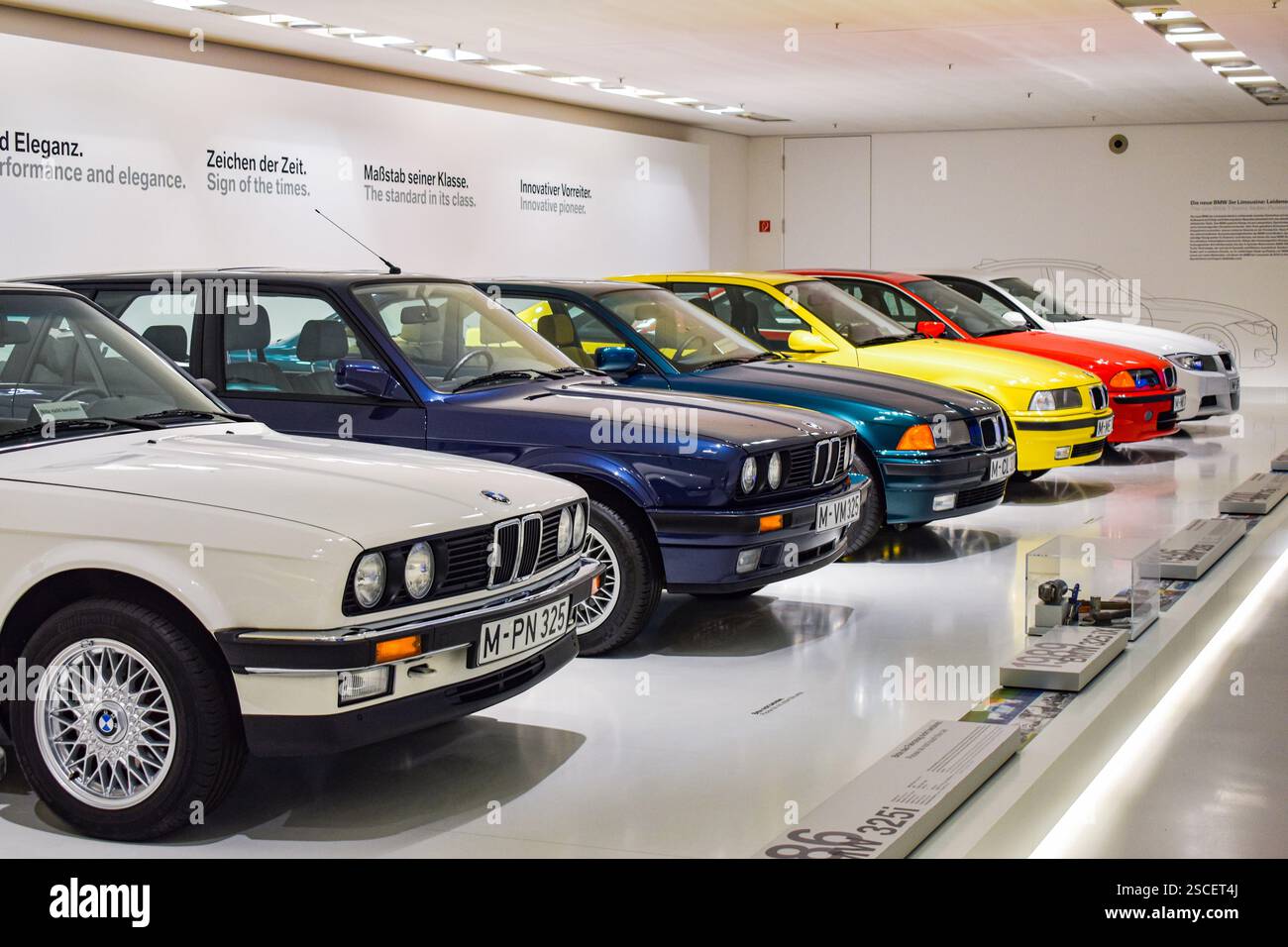 Munich, Germany - 2016-07-24 - BMW 3 Series lineup in the corporate ...