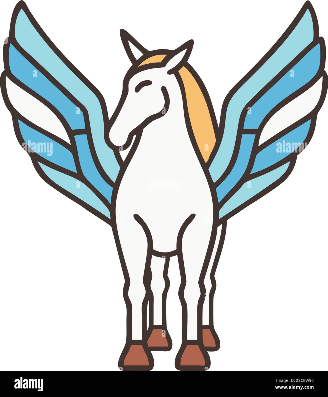 Pegasus mythical winged horse Stock Vector Image & Art - Alamy