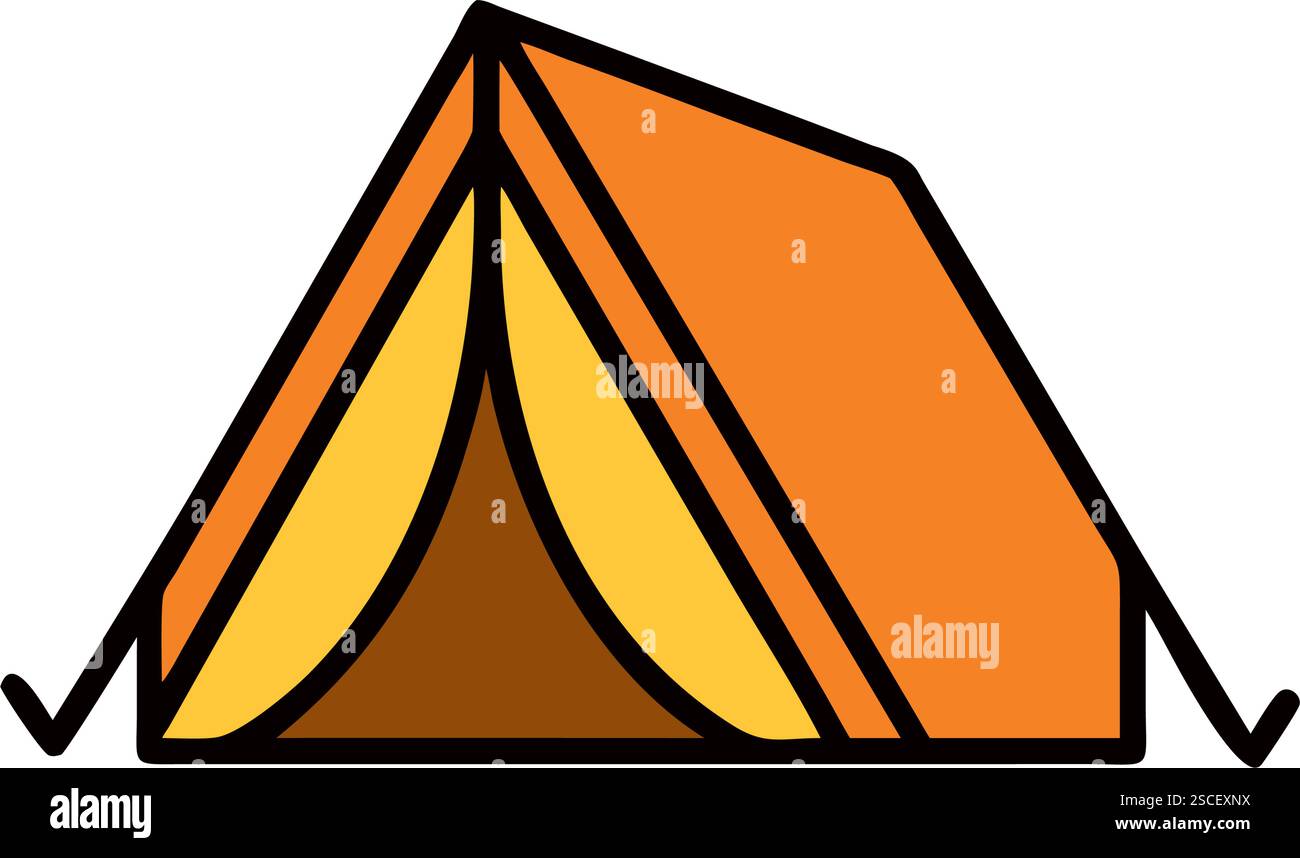 Camping Tent Illustration Stock Vector Image & Art - Alamy