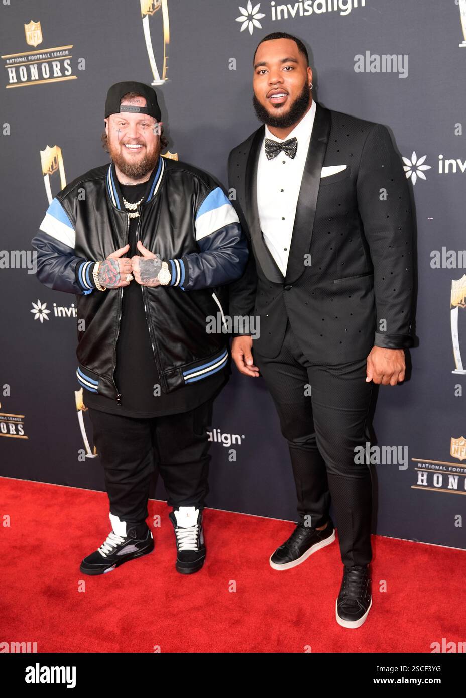 Jeffry The Rapper Rapper Jelly Roll, left, and Jeffrey Simmons, of the Tennessee Titans ...