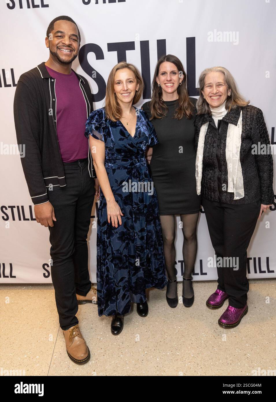 New York, NY, February 6, 2025: Blair Russell, Adrienne Campbell-Holt ...