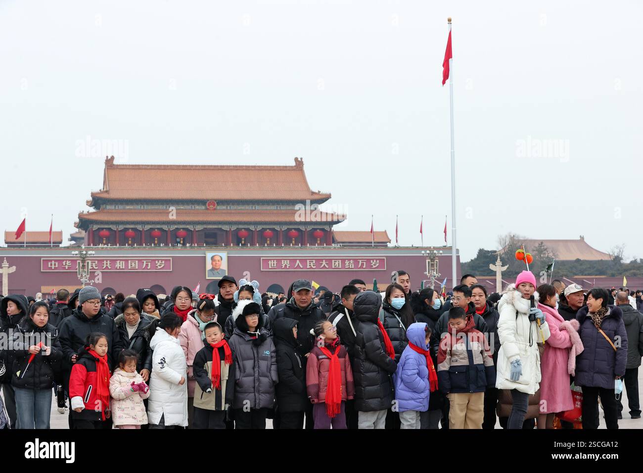 Tourists Flock To The Tiananmen Square In Beijing China 1 February Tourists Flock To The Tiananmen Square In Beijing China 1 February 2025 2SCGA12