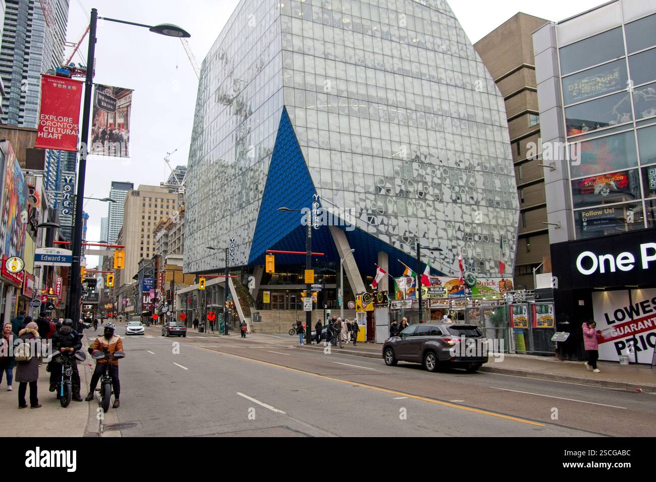 Toronto Canada - 5 January 2025 - Sheldon and Tracy Levy Student Learning Centre of Toronto Metropolitan University Stock Photo