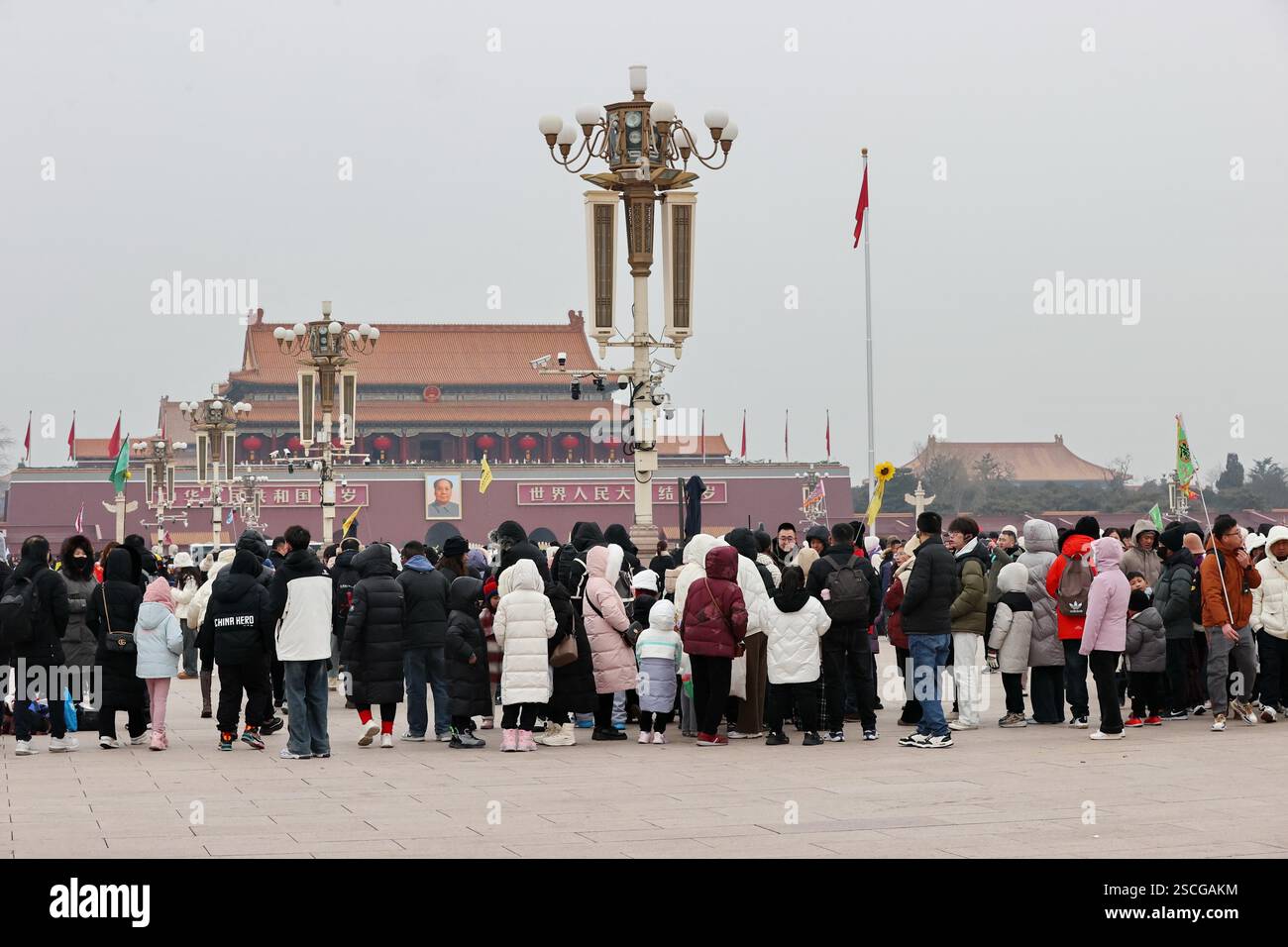 Tourists Flock To The Tiananmen Square In Beijing China 1 February Tourists Flock To The Tiananmen Square In Beijing China 1 February 2025 2SCGAKM