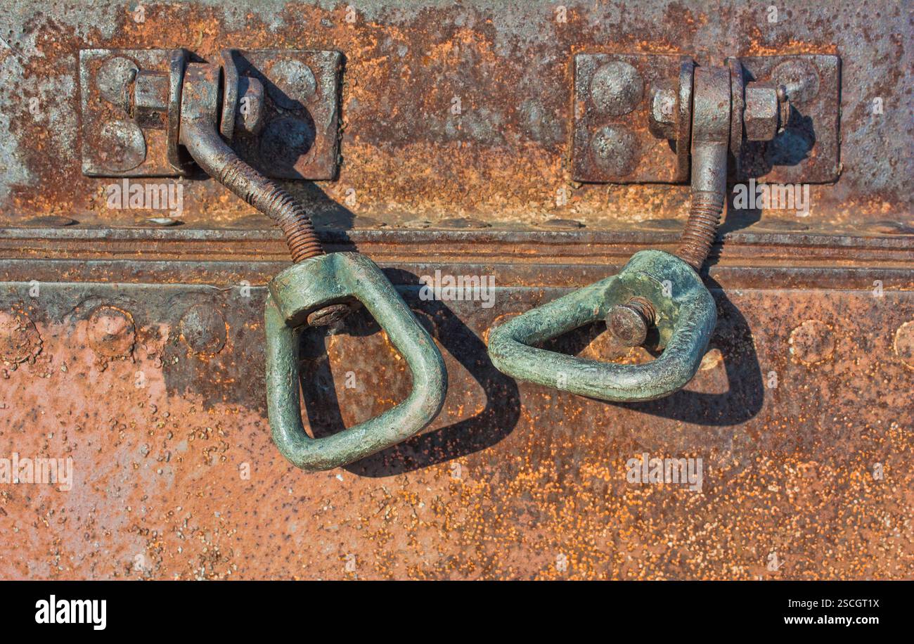 fragments of destroyed remains of the old ship Stock Photo - Alamy