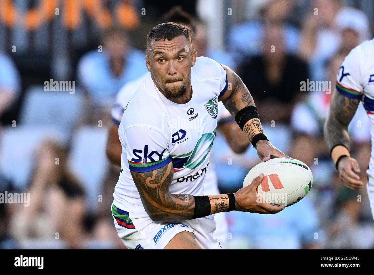 James Fisher Harris Of The Warriors Looks To Pass The Ball During The james-fisher-harris-of-the-warriors-looks-to-pass-the-ball-during-the