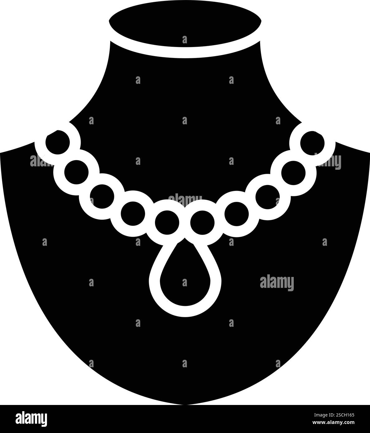 Necklace Vector Icon Design Illustration Stock Vector Image & Art - Alamy
