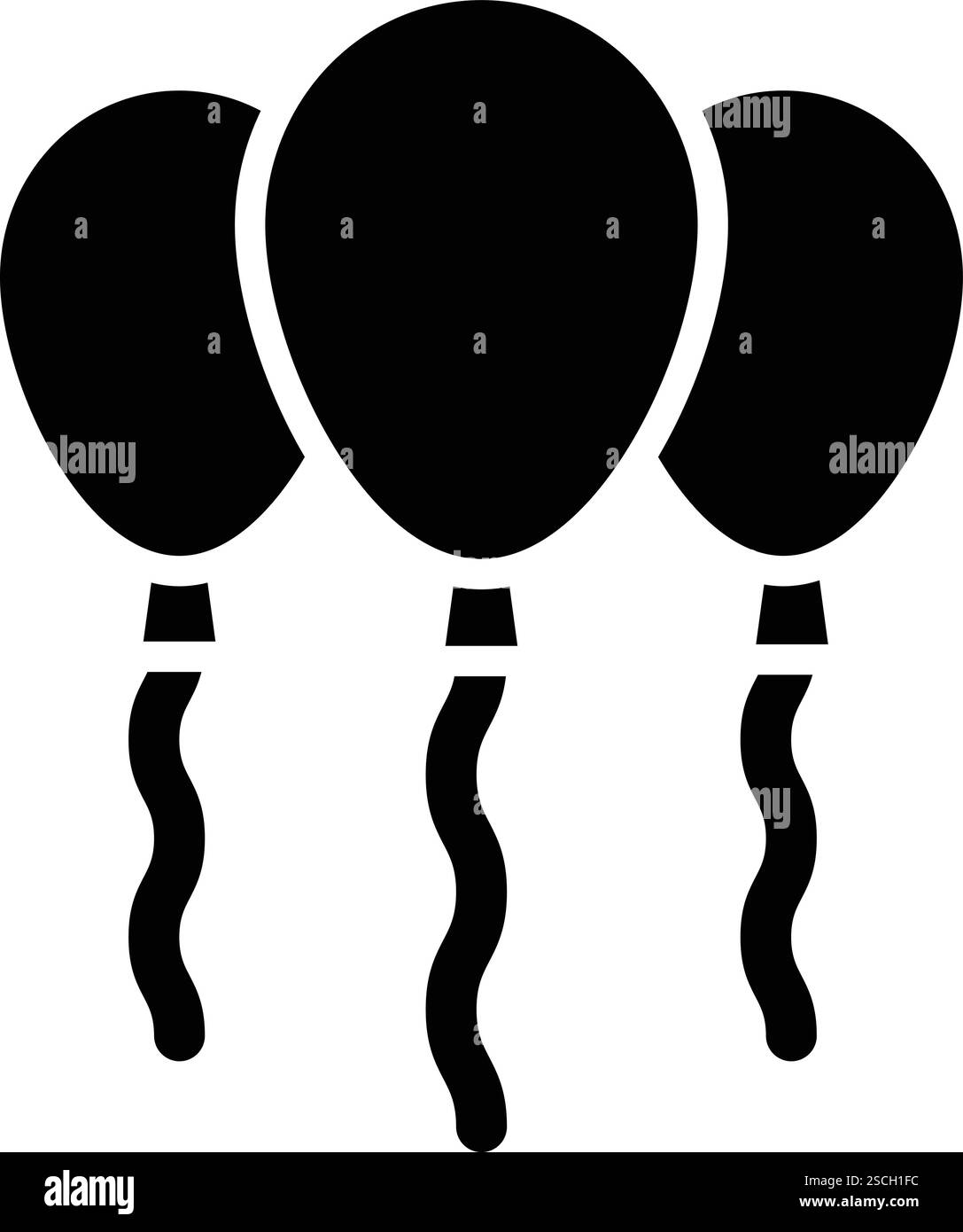 Balloons Vector Icon Design Illustration Stock Vector Image & Art - Alamy
