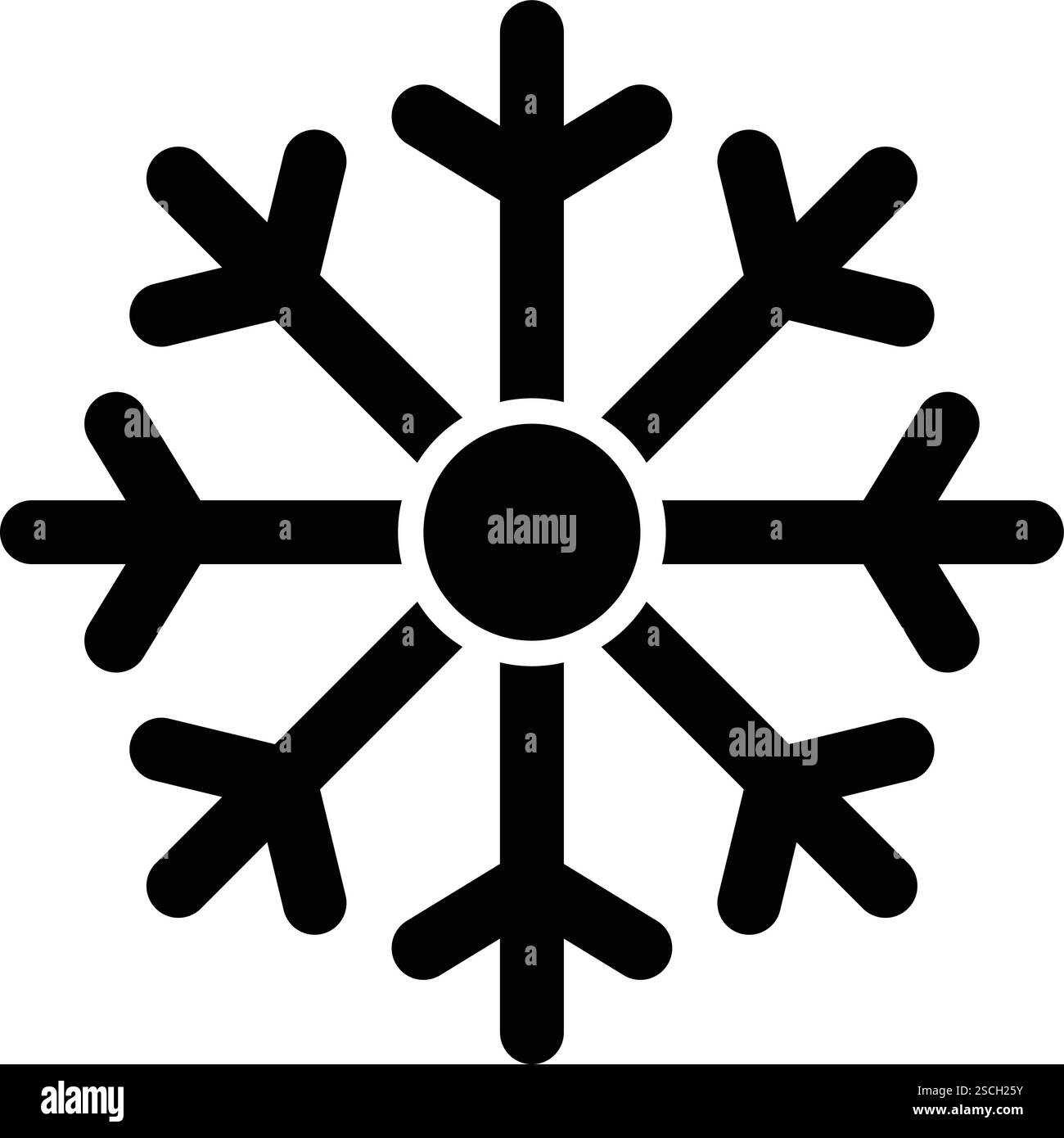 Snowflakes logo icon illustration Cut Out Stock Images & Pictures - Alamy