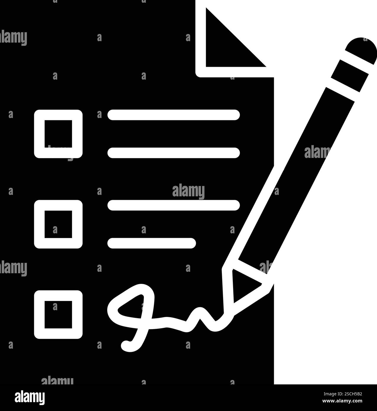 Signing a contract vector Black and White Stock Photos & Images - Alamy
