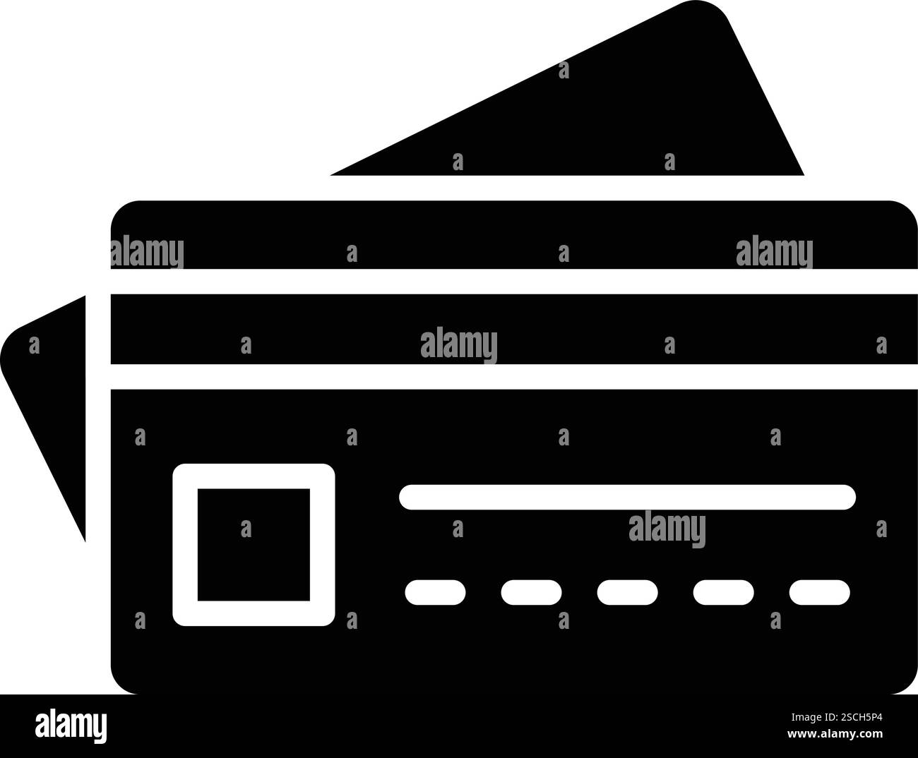 Modern minimal credit card logo Black and White Stock Photos & Images ...