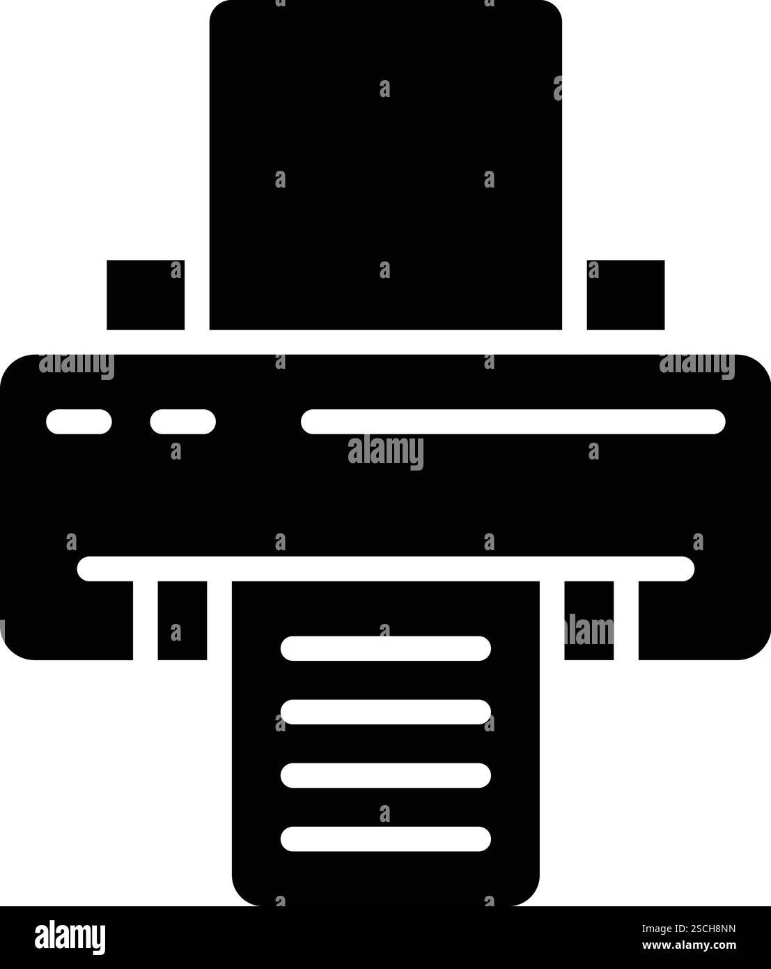 Printer Vector Icon Design Illustration Stock Vector