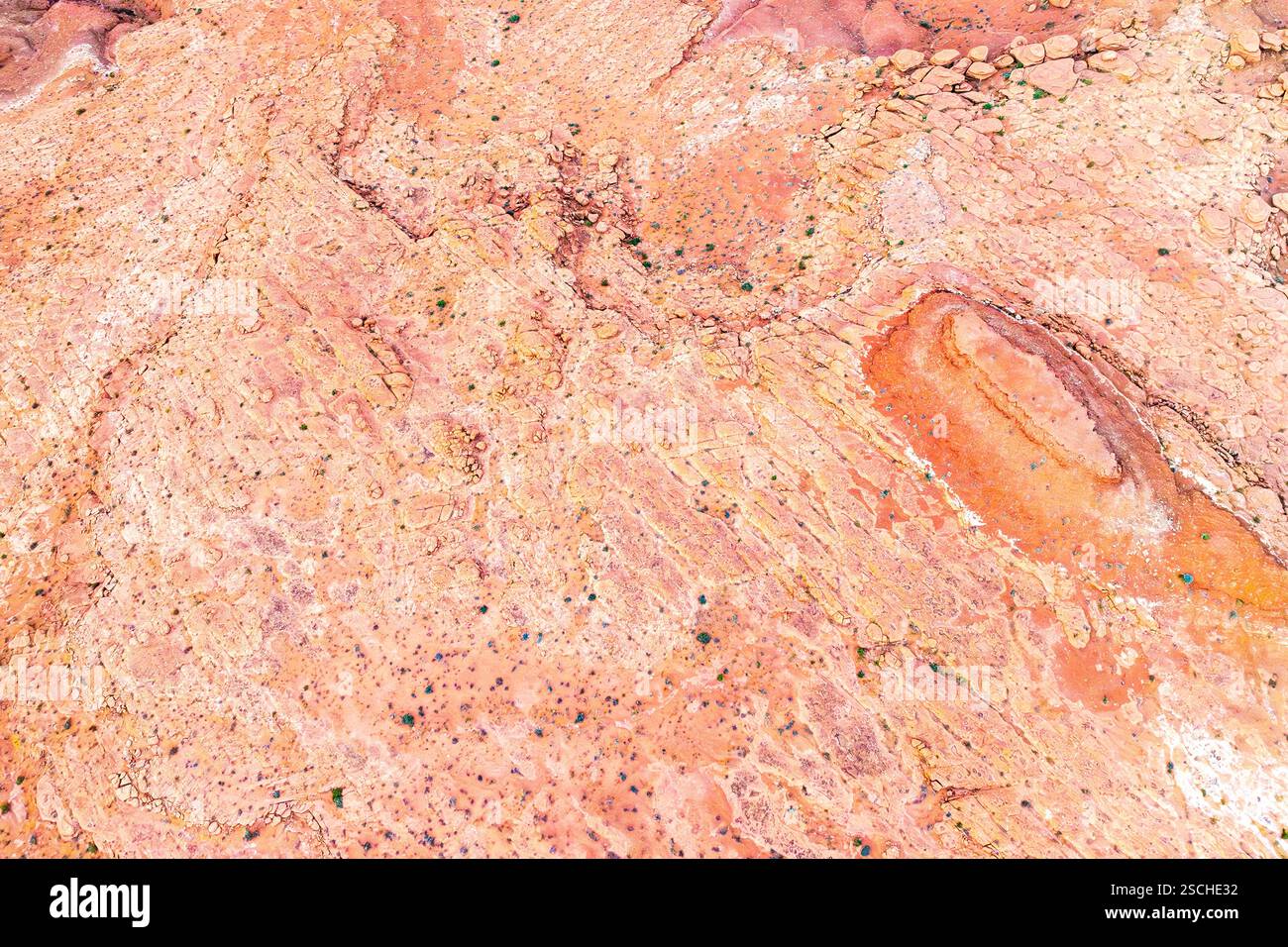 Image showcasing Stunning aerial snapshot capturing the textured and colorful landscape ...