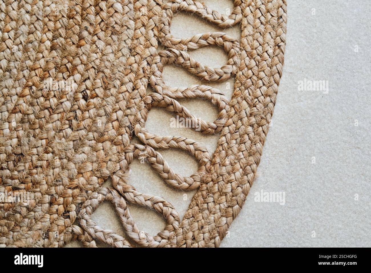 A closer look at Textured Woven Tile Woven Natural Fiber And Woven Wood And Jute Design