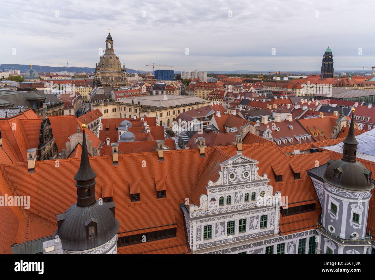Aerial view dresdens cityscape landmarks hi-res stock photography and ...