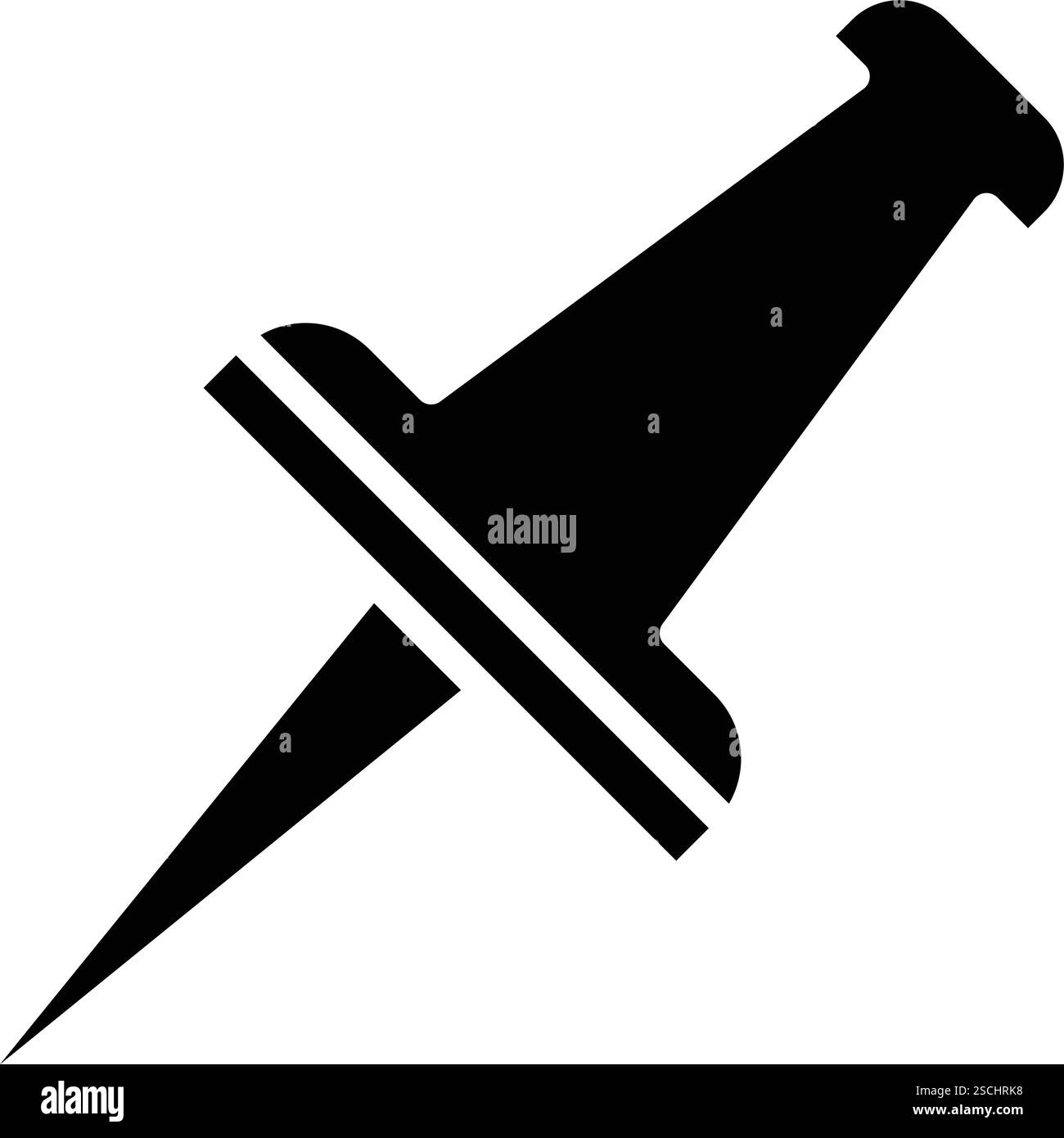 Map with pushpin Black and White Stock Photos & Images - Alamy