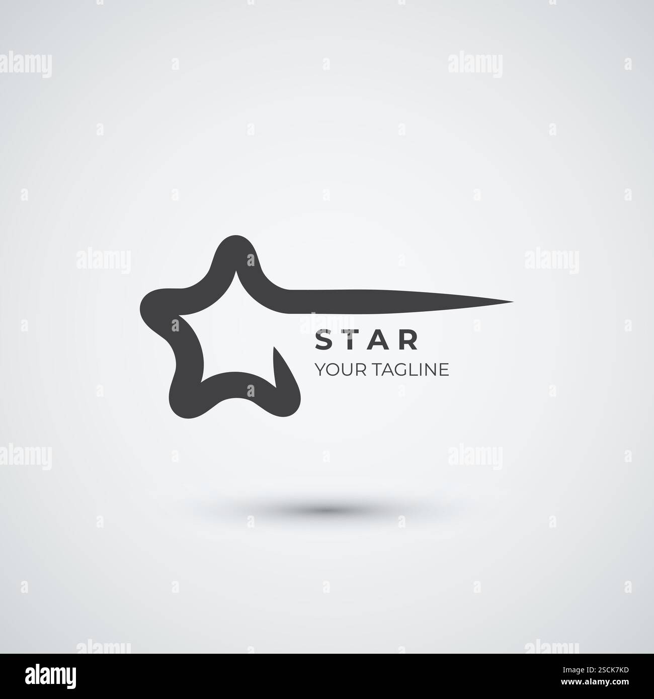flat star logo design template Stock Vector