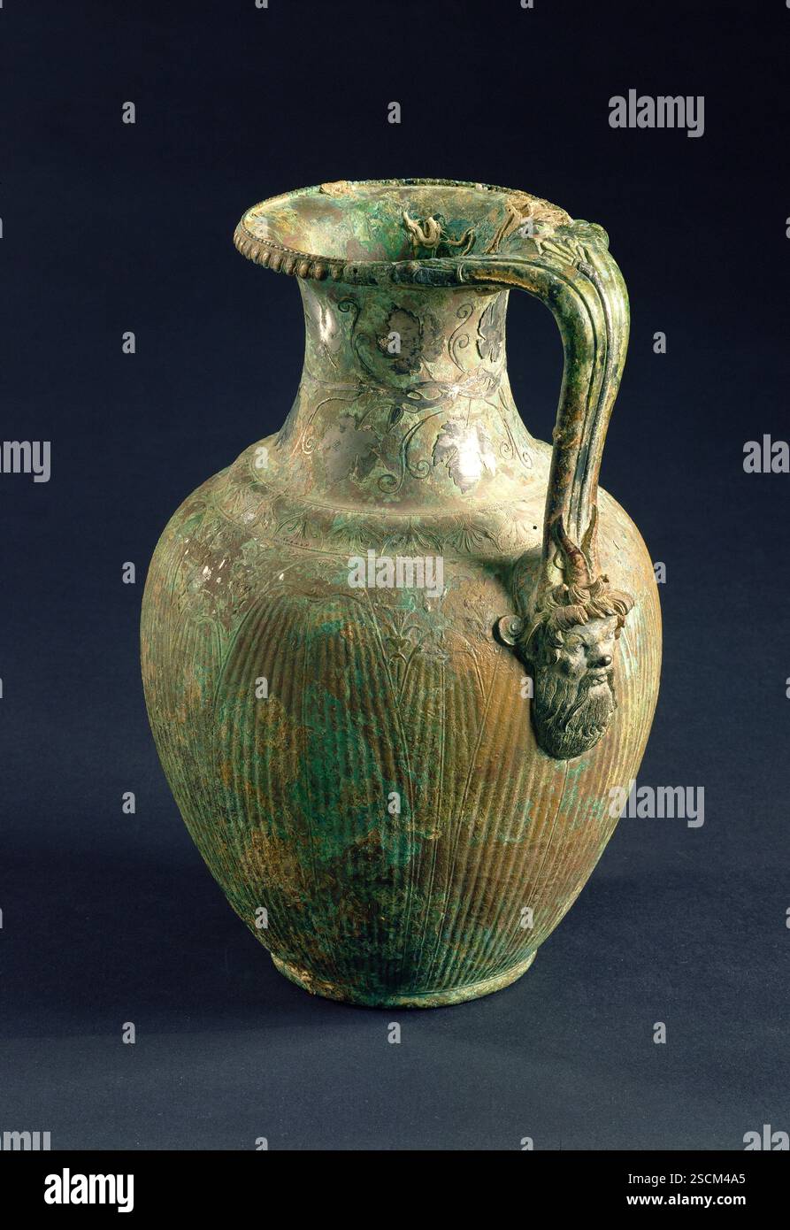 Oinochoe, 25 BC-AD 25. Pitcher with Pan and a Satyr. Additional Info ...
