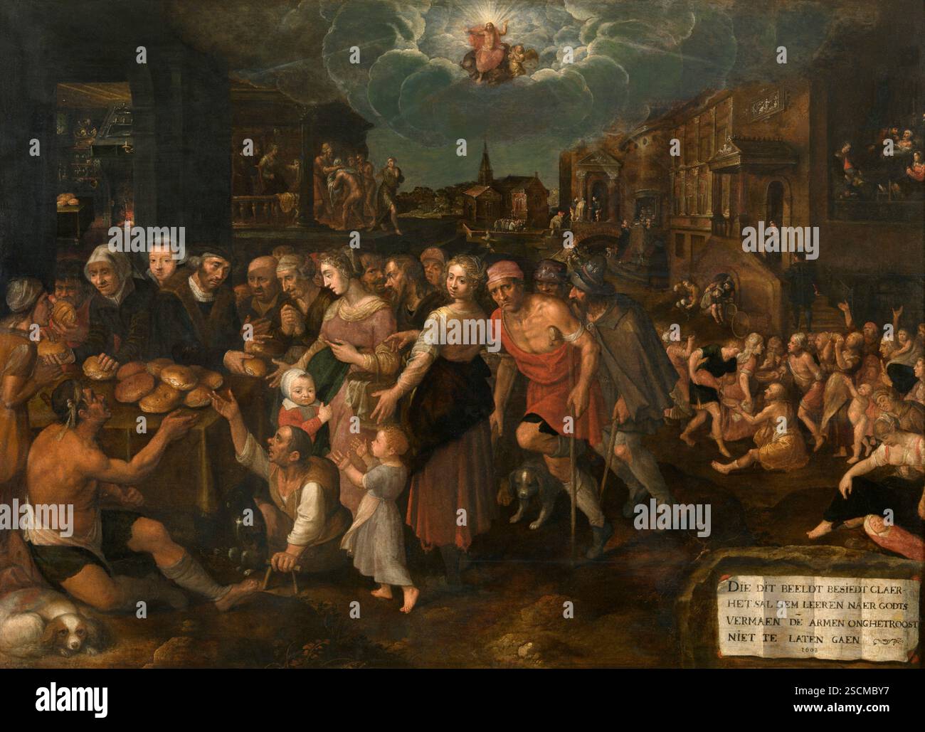 The Seven Acts of Mercy, 1608 Stock Photo - Alamy