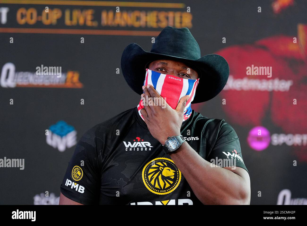 Derek Chisora during the weighin at the National Football Museum