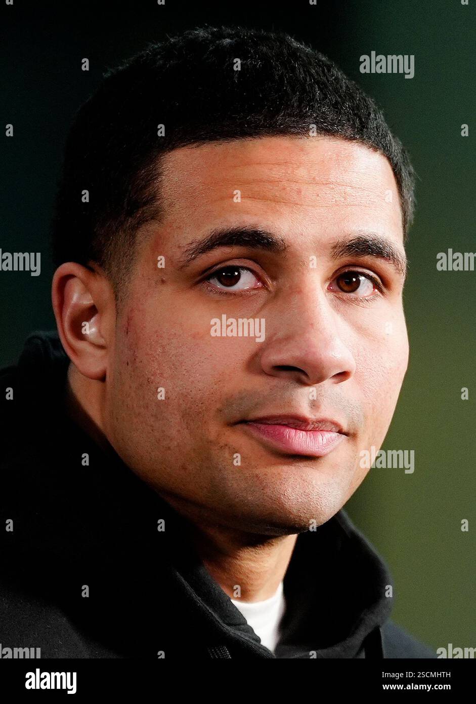 Delicious Orie during the weighin at the National Football Museum