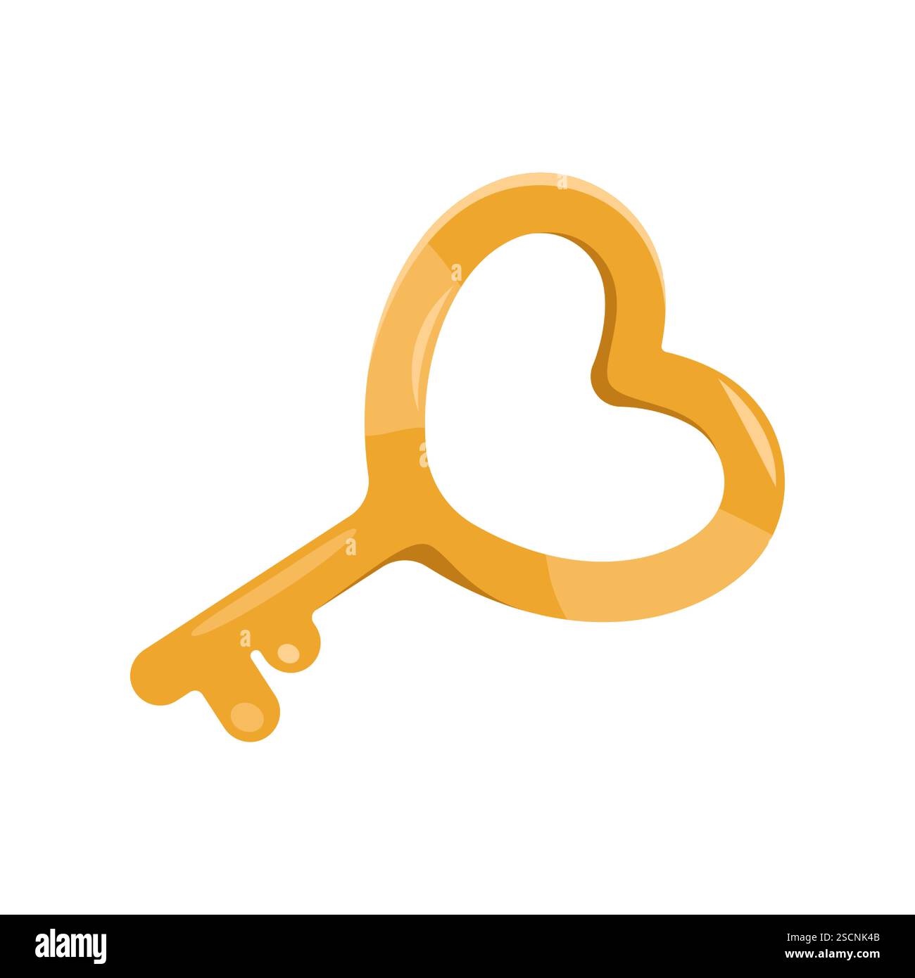 Cartoon heart key Stock Vector Images - Alamy