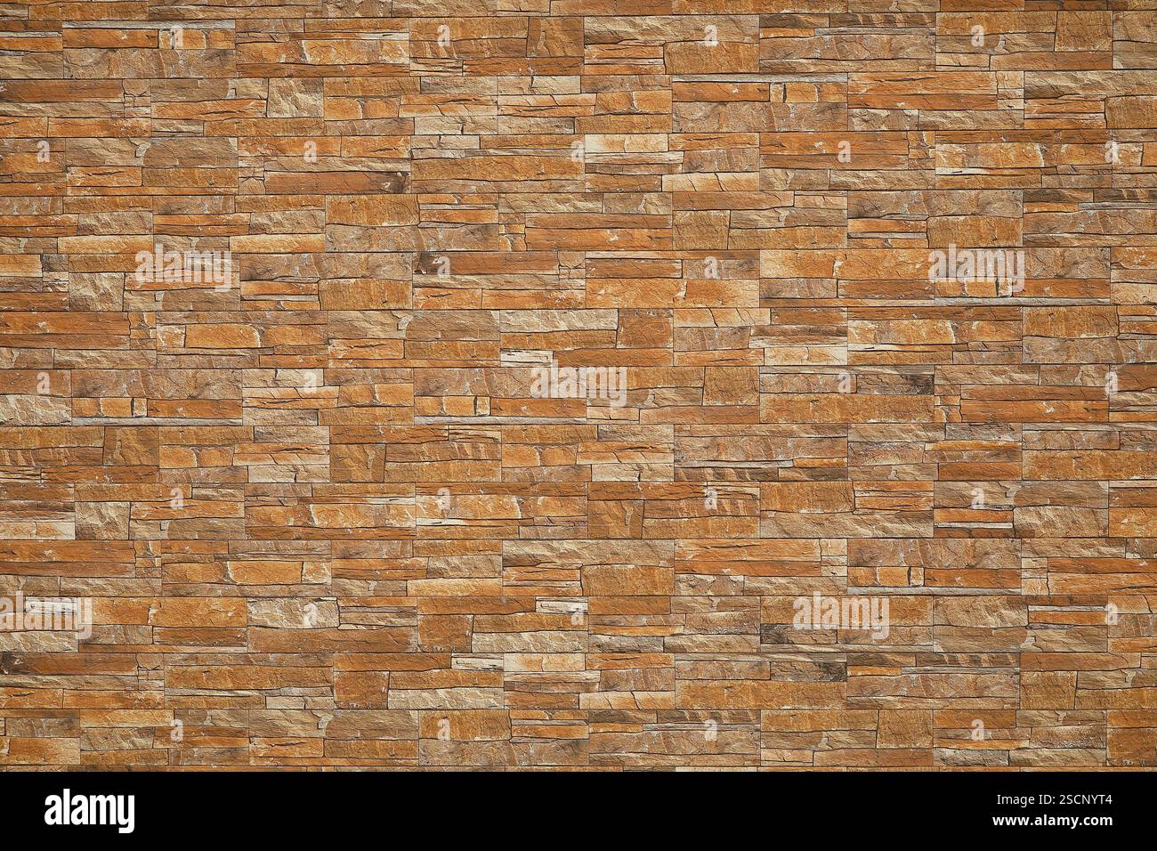 Light brown brick wall background Stock Photo