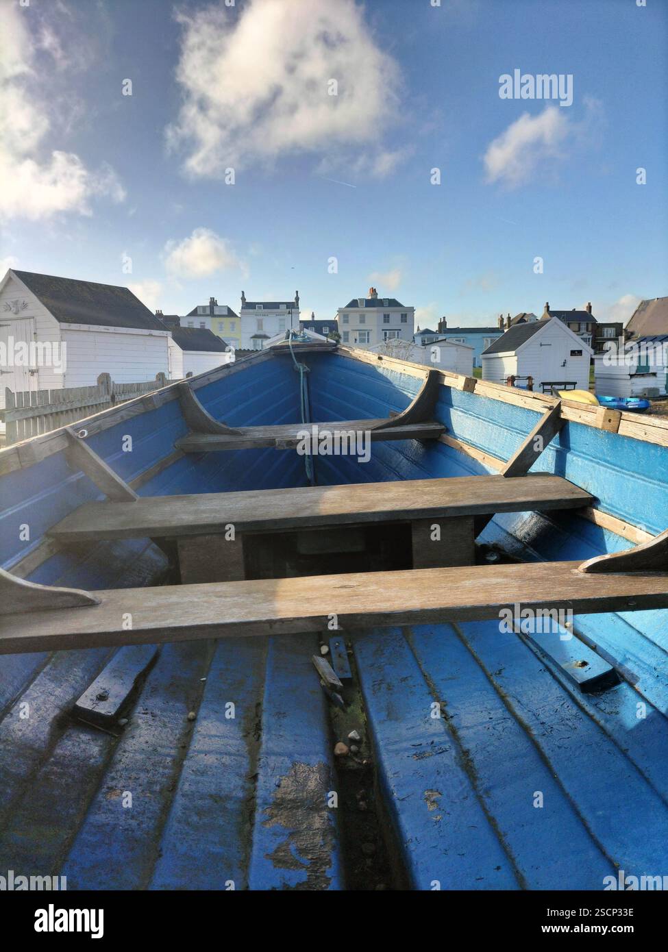 Timeless Boats by the Shore: A glimpse into maritime heritage, where weathered wood and coastal charm tell stories of the sea. - Smartphone Captured Stock Image