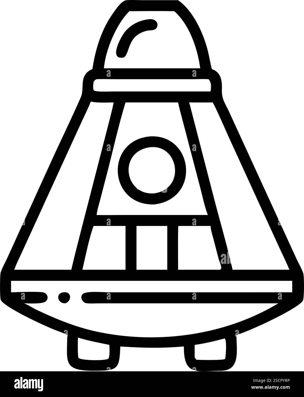 Space Capsule Command Module Exploration Stock Vector Image & Art - Alamy