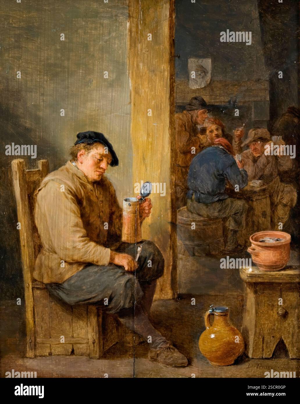 The Empty Mug, 1668. Stock Photo